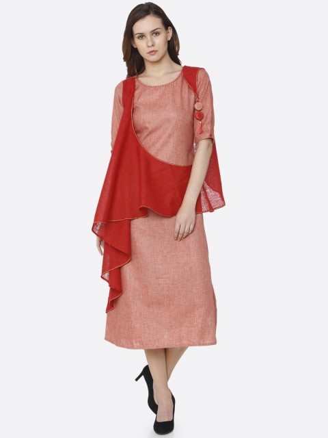 

RAISIN Women Red A-Line Dress