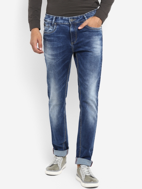 

Mufti Men Navy Blue Relaxed Fit Mid-Rise Clean Look Stretchable Jeans