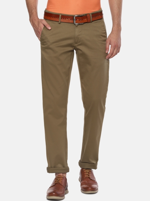 

Allen Solly Men Brown Slim Fit Solid Regular Trousers