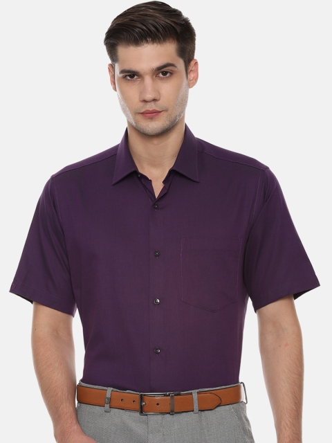 

Van Heusen Men Purple Regular Fit Solid Formal Shirt