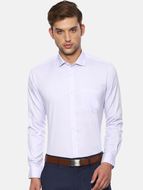 

Van Heusen Men Lavender Regular Fit Solid Formal Shirt