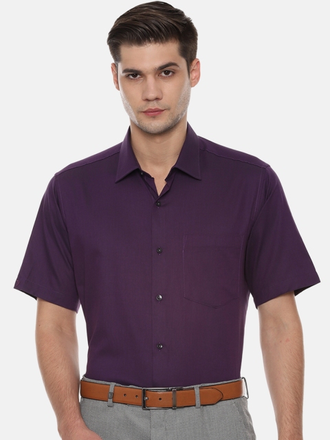 

Van Heusen Men Purple Regular Fit Solid Formal Shirt