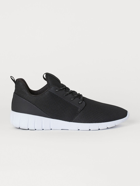 

H&M Men Black Mesh Trainers
