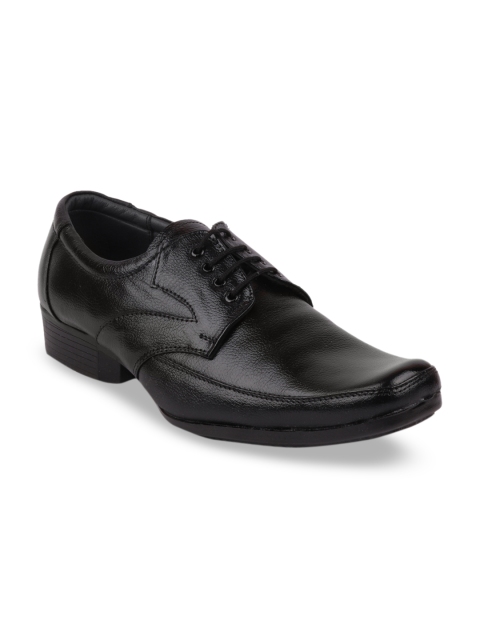 

FAUSTO Men Black Solid Formal Derbys
