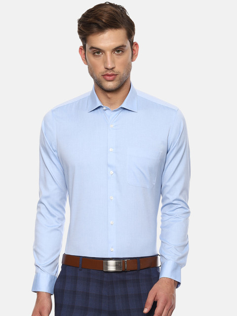 

Van Heusen Men Blue Slim Fit Solid Formal Shirt
