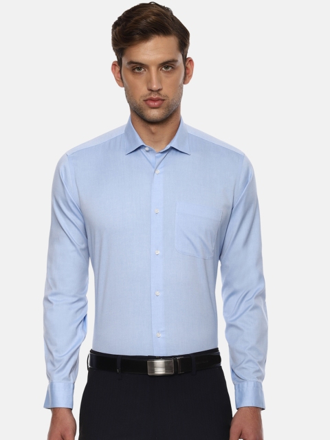

Van Heusen Men Blue Regular Fit Solid Formal Shirt