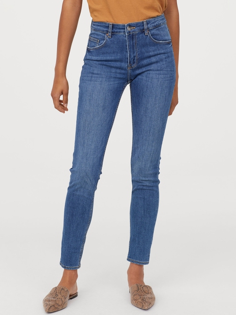 

H&M Women Trousers Skinny Fit, Blue