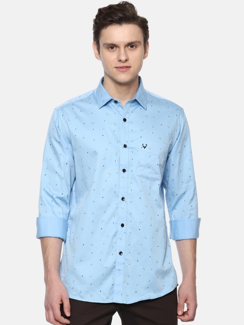 

Allen Solly Men Blue Slim Fit Printed Casual Shirt