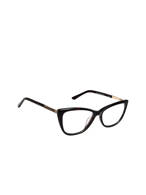

David Blake Women Black Solid Full Rim Cateye Frames EWDB1774