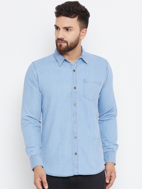 

JUMP USA Men Blue Regular Fit Solid Casual Shirt