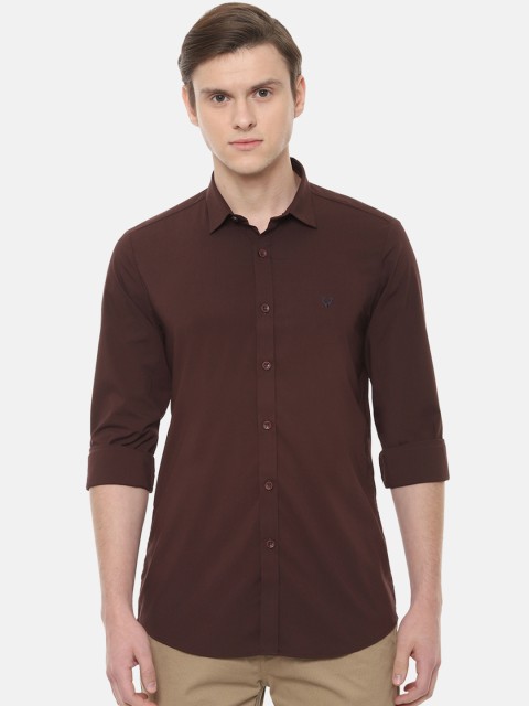 

Allen Solly Men Brown Slim Fit Solid Casual Shirt