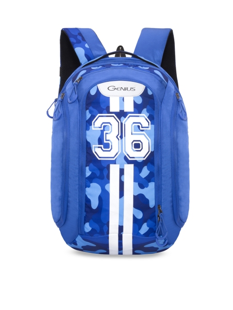 

Genius Unisex Blue Typography Laptop Overnighter Backpack