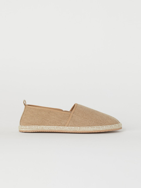 

H&M Men Beige Textured Espadrilles