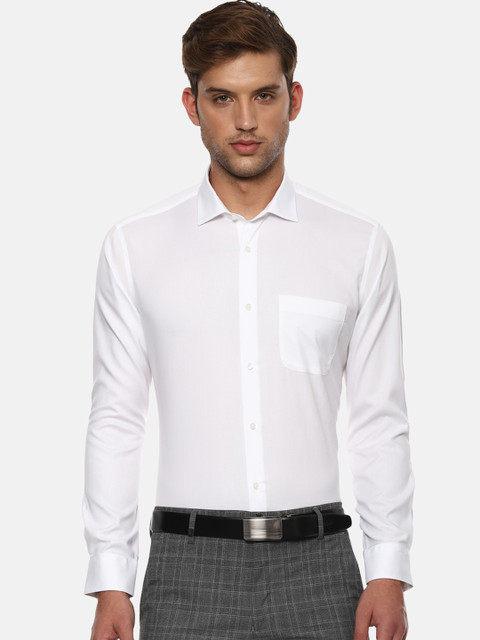 

Van Heusen Men White Regular Fit Solid Formal Shirt