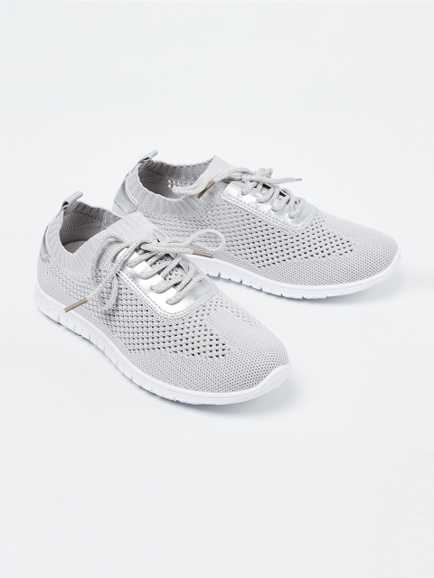 

Fame Forever by Lifestyle Girls Grey Woven Design Sneakers