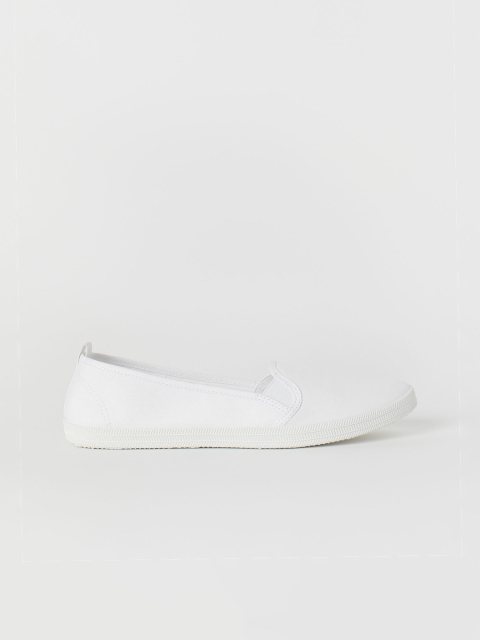 

H&M Women White Solid Slip-on Trainers