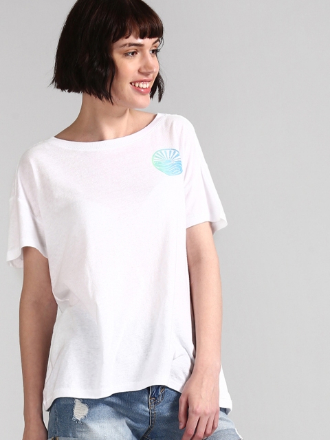 

GAP White Relaxed Graphic Crewneck T-Shirt
