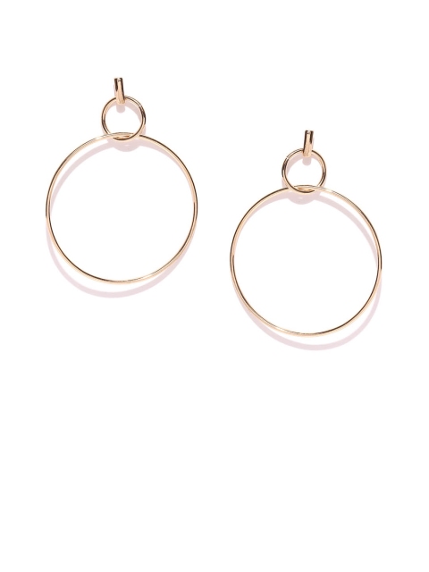 

OOMPH Gold-Toned Handcrafted Circular Drop Earrings
