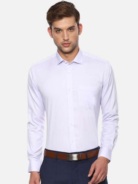 

Van Heusen Men Lavender Regular Fit Solid Formal Shirt