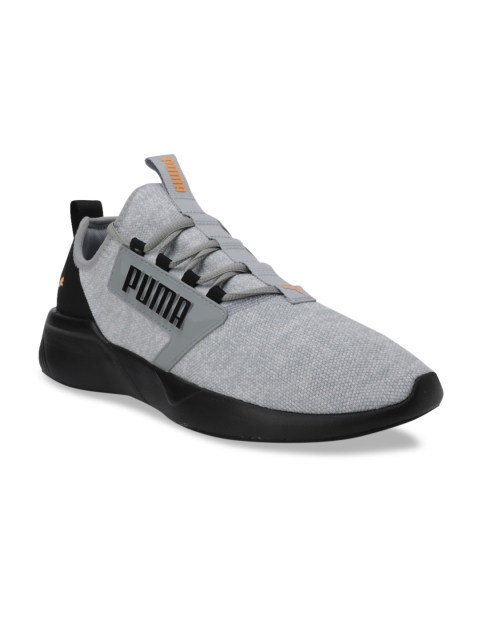 

Puma Men Grey Textile Lightweight Retaliate Knit Running Shoes