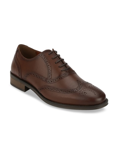 

Red Tape Men Brown Solid Formal Brogues