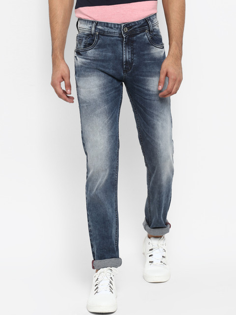 

Mufti Men Navy Blue Slim Fit Mid-Rise Clean Look Stretchable Jeans