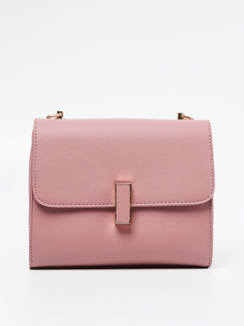 

CODE by Lifestyle Pink Solid Satchel