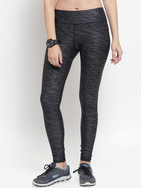 

Boston Club Women Black & Grey Printed Skinny-Fit Tights