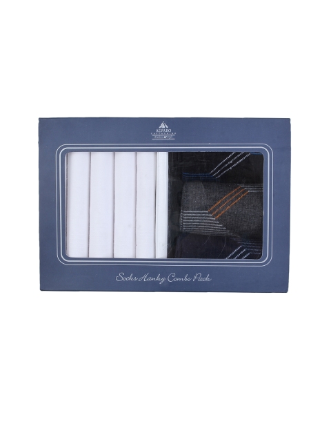 

Alvaro Castagnino Men White & Grey Accessory Gift Set