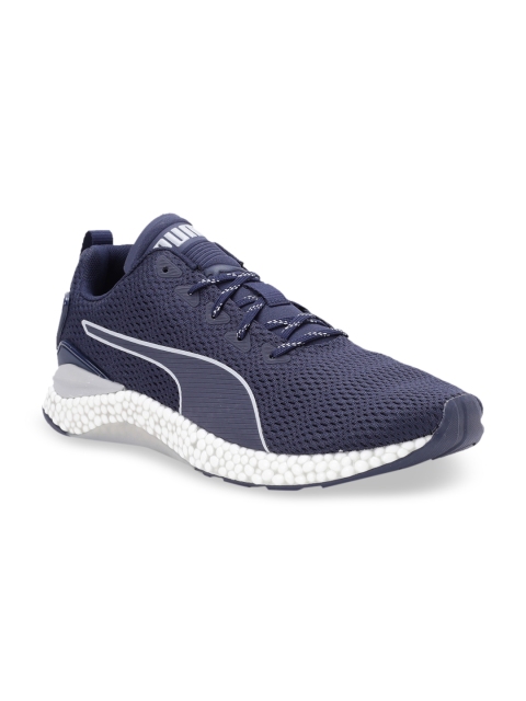 

Puma Unisex Navy Blue Textile Hybrid Runner V2 Running Shoes