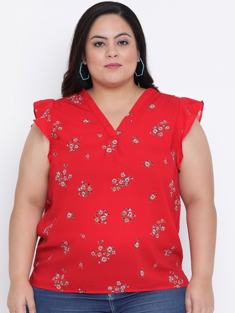 

Oxolloxo Women Red Printed Top