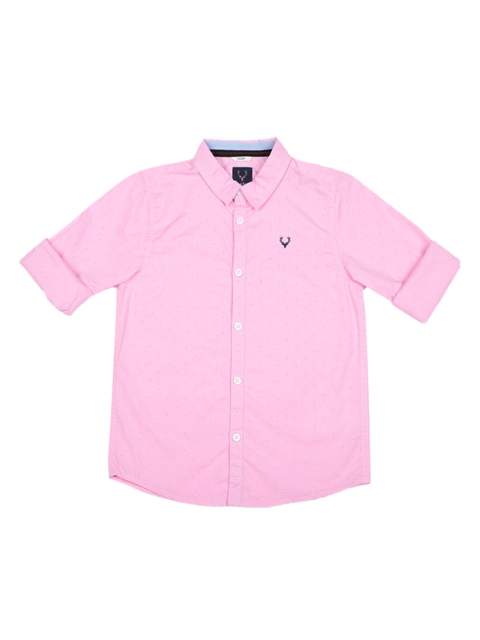 

Allen Solly Junior Boys Pink Regular Fit Printed Casual Shirt