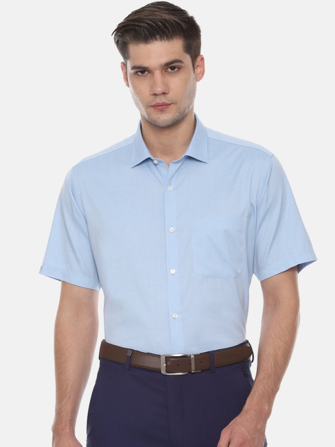 

Van Heusen Men Blue Regular Fit Solid Formal Shirt