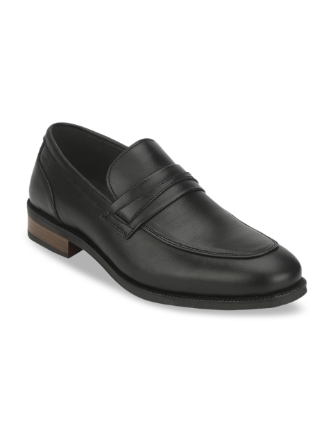 

Red Tape Men Black Solid Formal Loafers