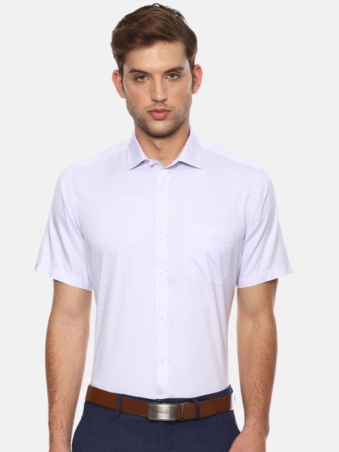 

Van Heusen Men Lavender Regular Fit Solid Formal Shirt