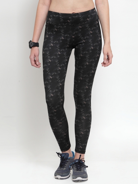 

Boston Club Women Black & Brown Printed Skinny-Fit Tights