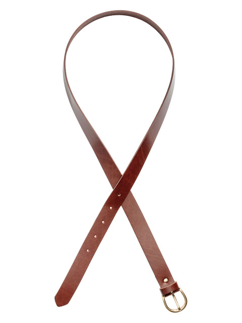 

H&M Women Brown Solid Leather Belt
