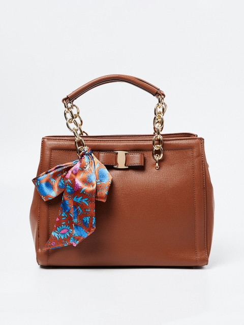 

CODE by Lifestyle Brown Solid Handheld Bag