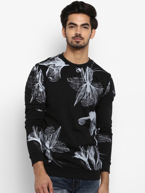

Mufti Men Black Printed Sweatshirt