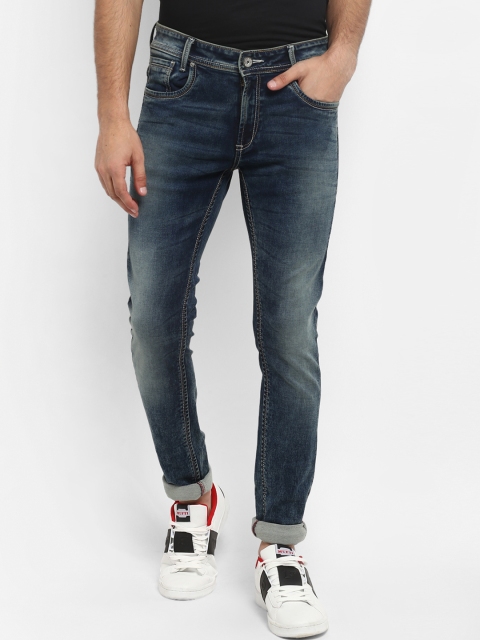 

Mufti Men Blue Skinny Fit Mid-Rise Clean Look Stretchable Jeans