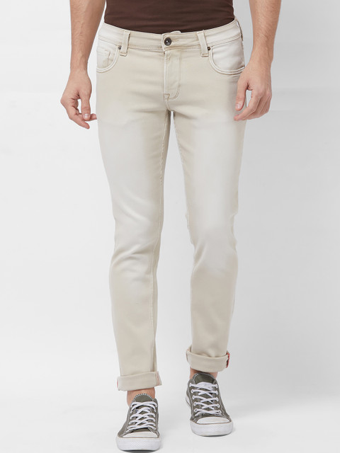 

Integriti Men Beige Skinny Fit Mid-Rise Clean Look Jeans