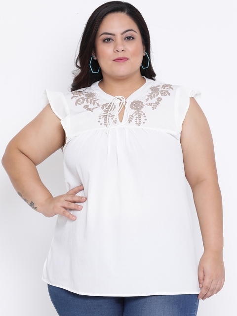 

Oxolloxo Women White Solid Top
