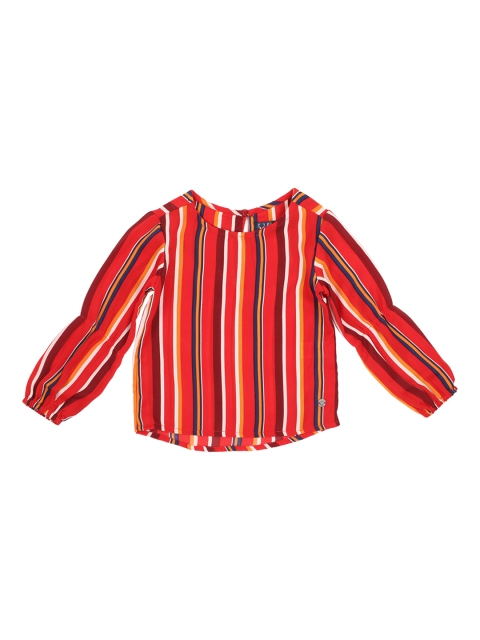 

Allen Solly Junior Girls Red Striped Top