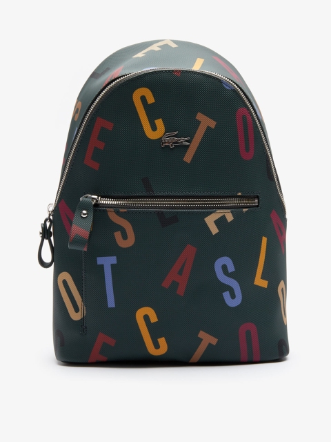 

Lacoste Women Green Typography Backpack