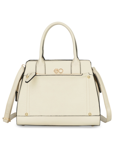 

E2O Beige Solid Handheld Bag