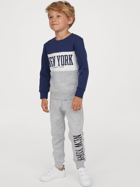 

H&M Boys Grey & Navy Blue Top and Joggers