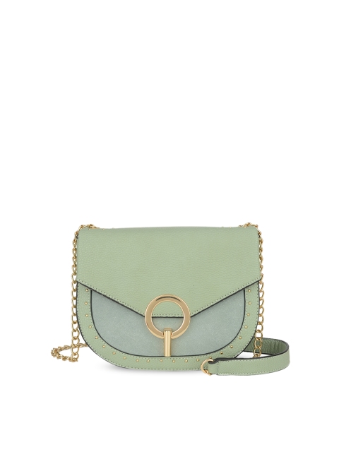 

E2O Green Colourblocked Sling Bag