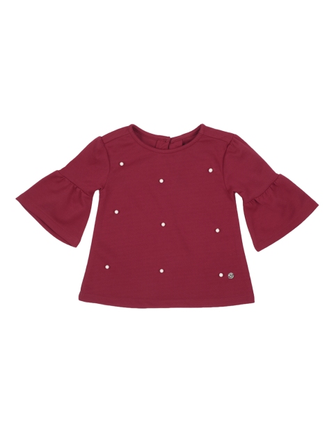 

Allen Solly Junior Girls Burgundy Embellished Top