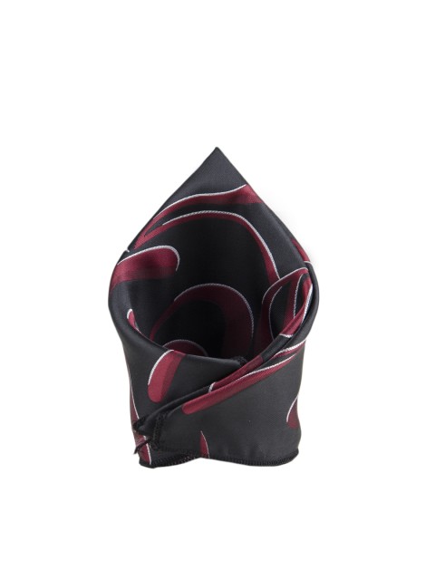 

Tossido Men Black & Red Printed Pocket Square