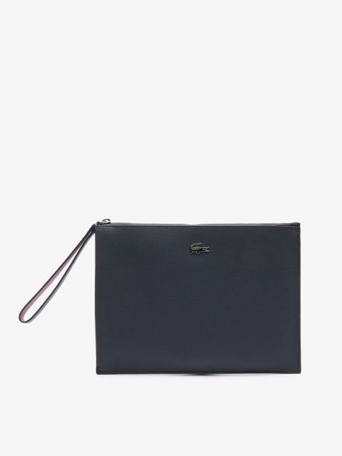 

Lacoste Navy Blue Solid Clutch